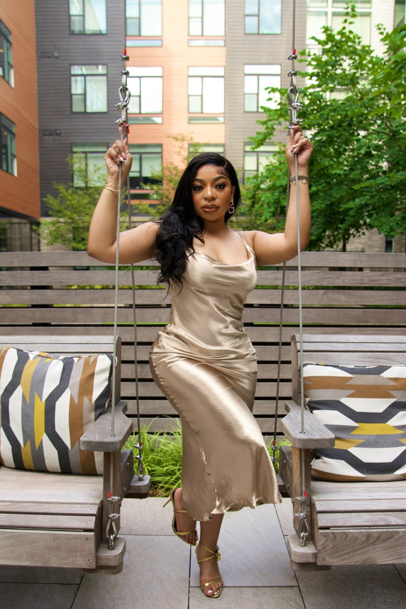 "Monaco" Champagne Maxi Dress