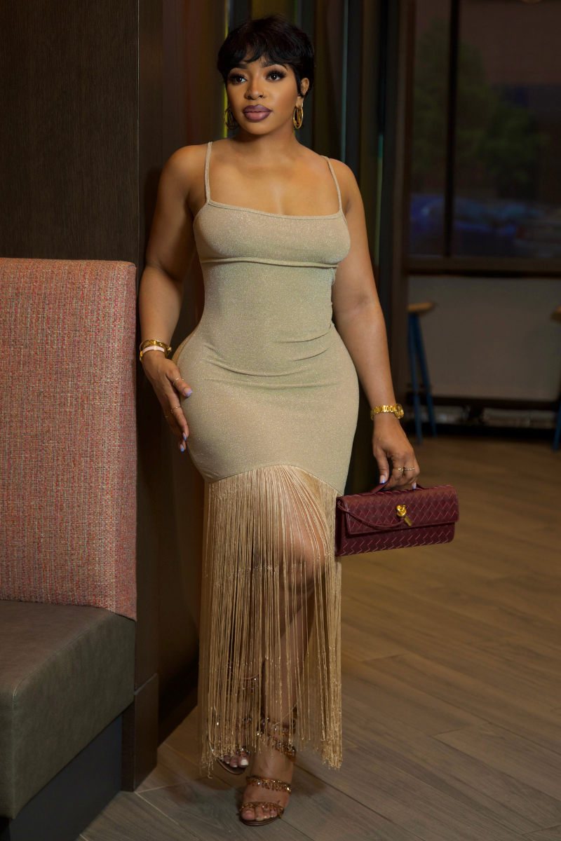 "Golden" Maxi dress