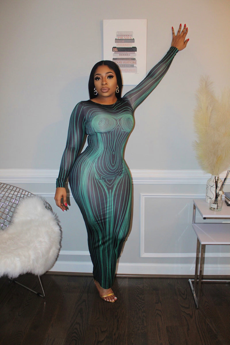 "Illusion" Maxi Dress