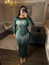 "Illusion" Maxi Dress