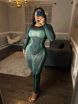 "Illusion" Maxi Dress