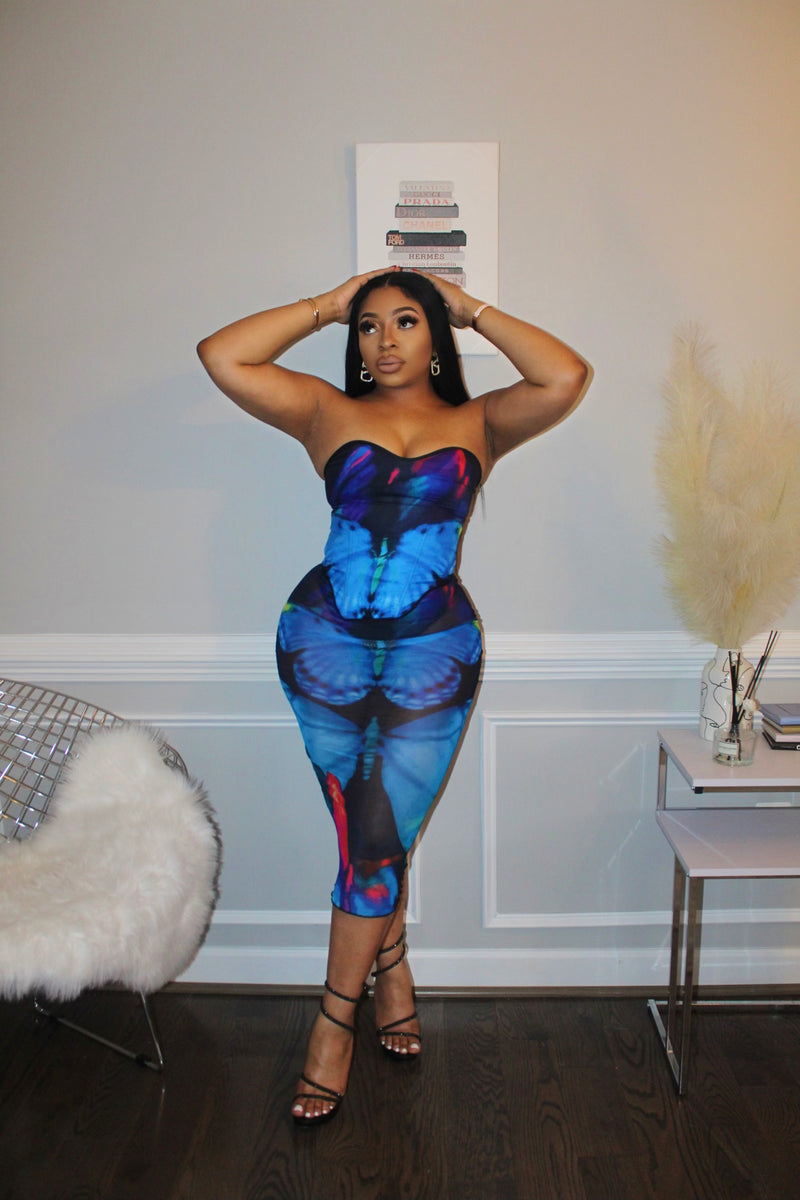 "Dalia" Two Piece Skirt Set